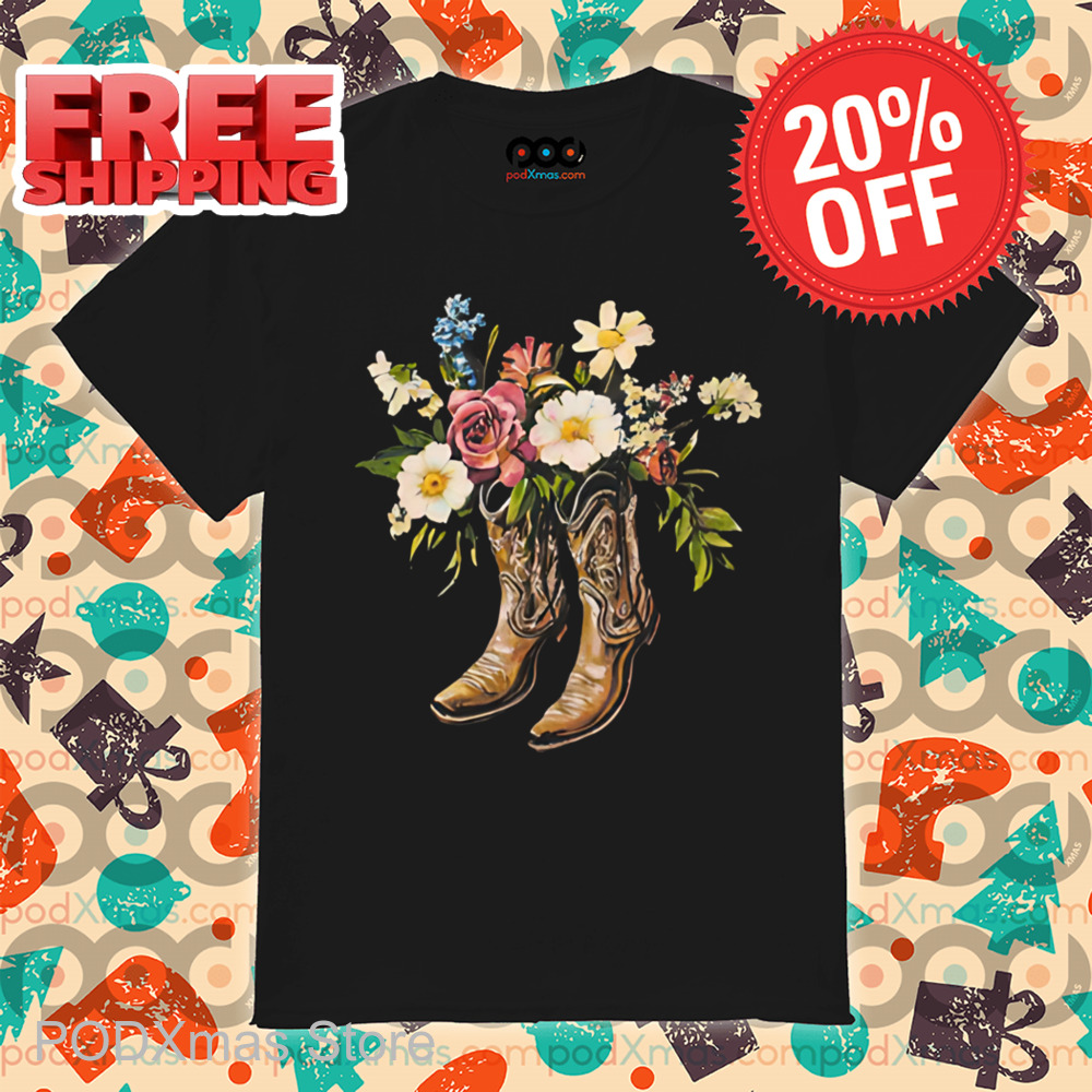 Boots Floral Vintage 2024 Shirt Boots Floral Vintage 2024 Shirt