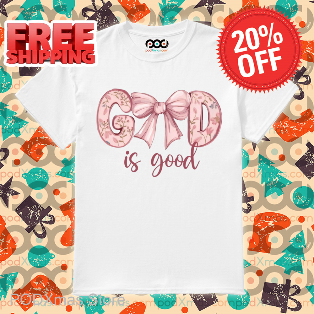 Bow Tie God Is Good Shirt