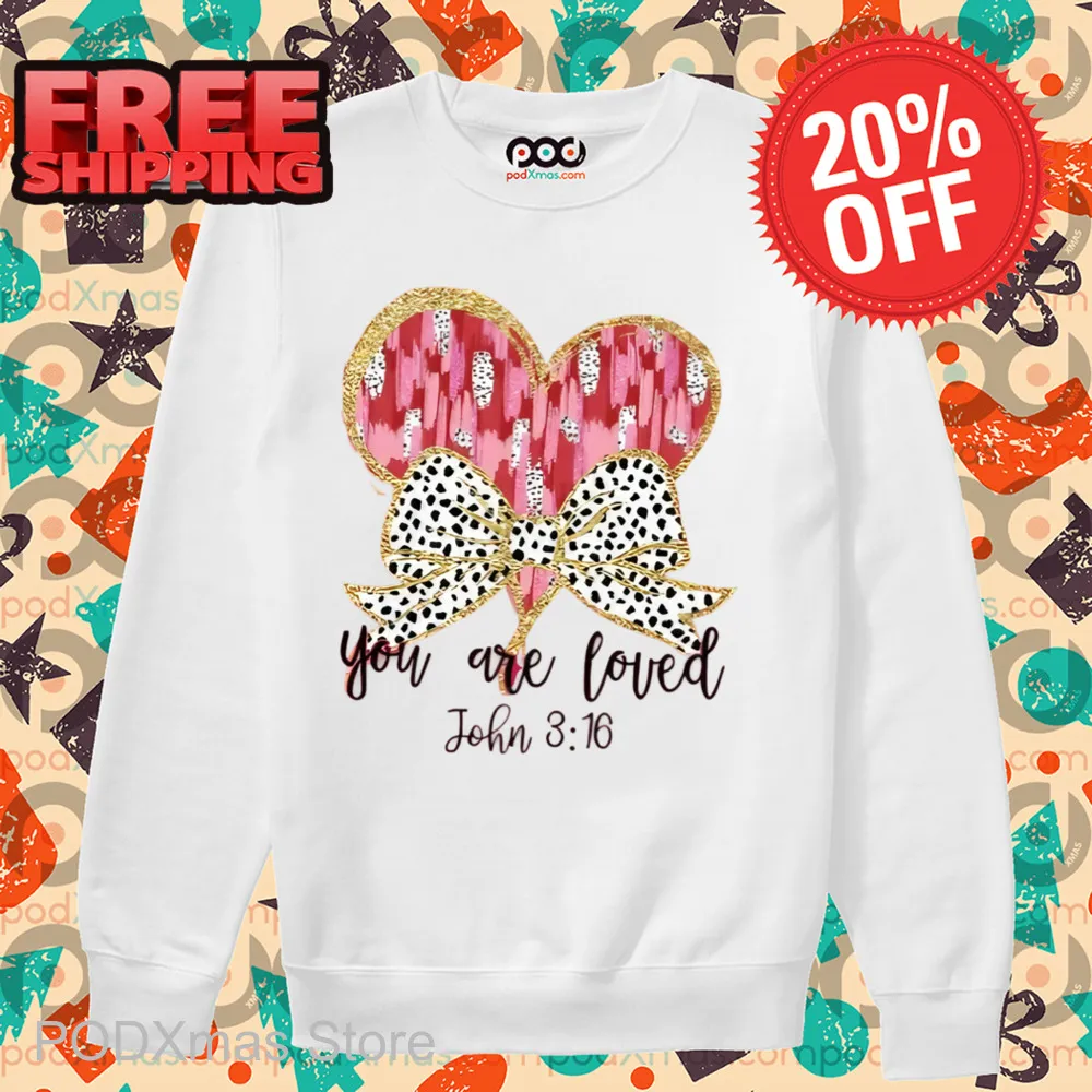 Bow Tie Leopard You Are Loved Shirt