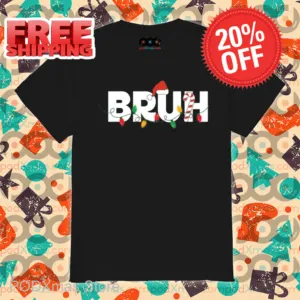 Bruh Christmas Light Vintage 2024 Shirt