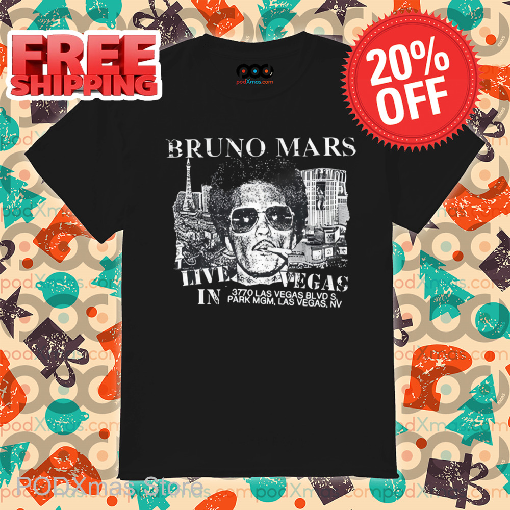 Bruno Mars Live In Vegas Vintage Shirt