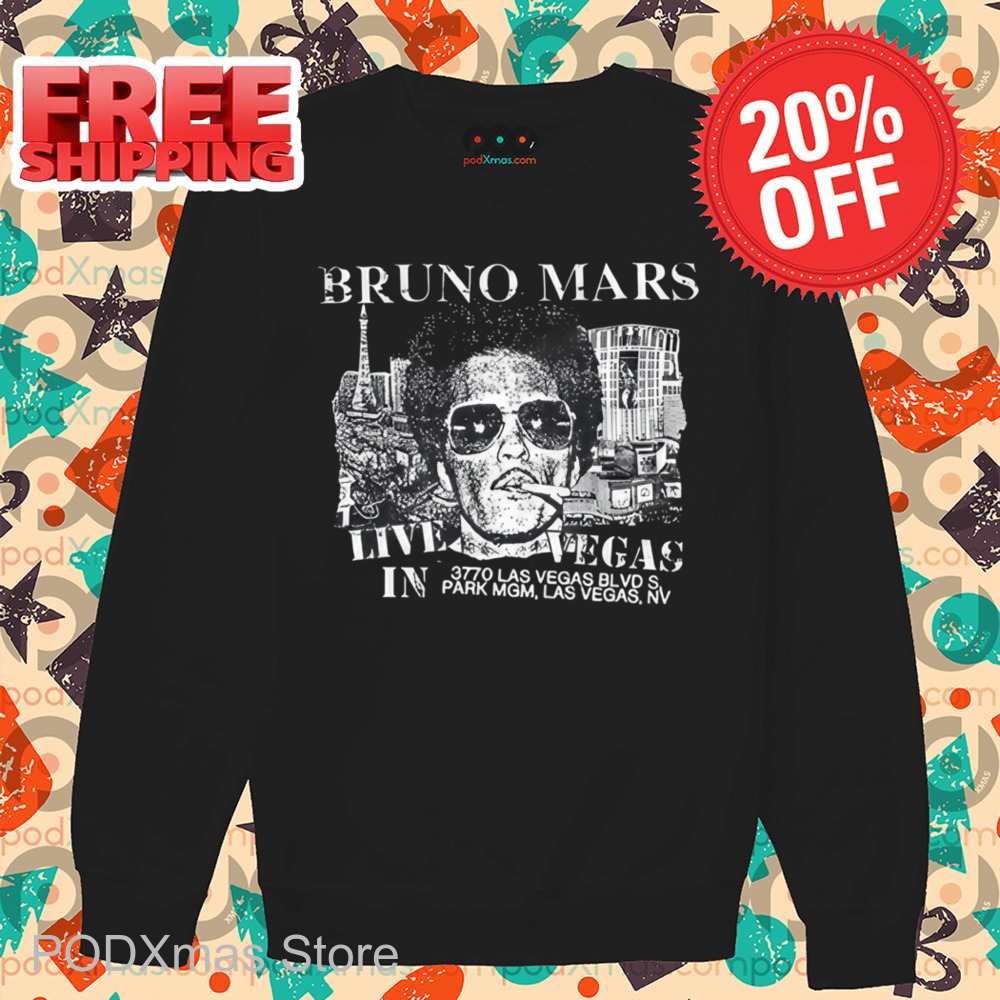 Bruno Mars Live In Vegas Vintage Shirt