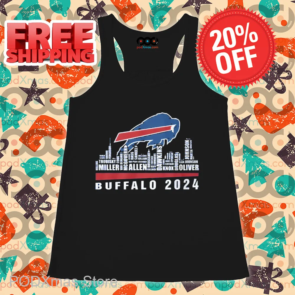 Buffalo Bills City Words 2024 Shirt