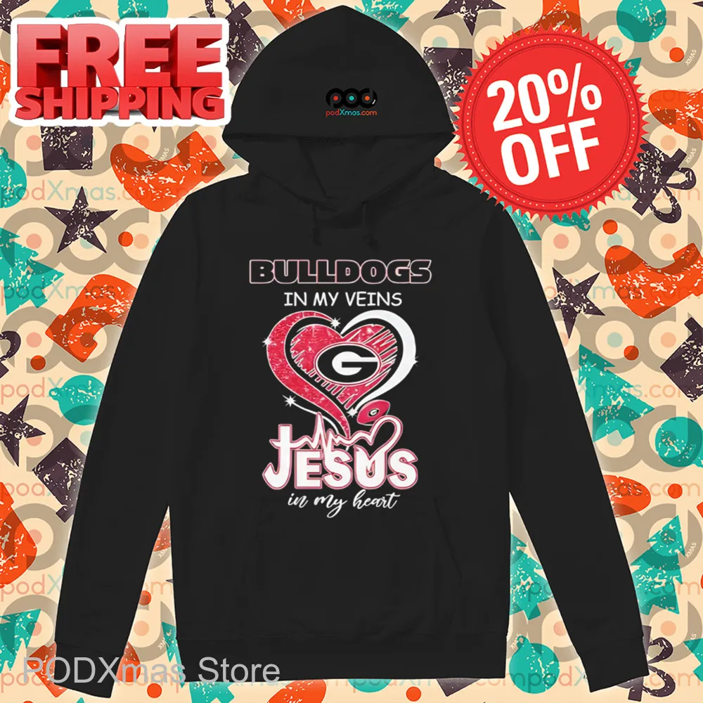 Bulldogs In My Veins Jesus In My Heart Shirt