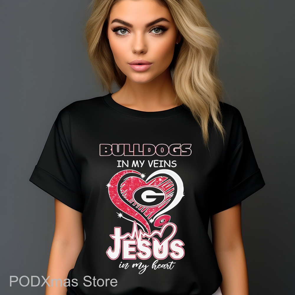 Bulldogs In My Veins Jesus In My Heart Shirt