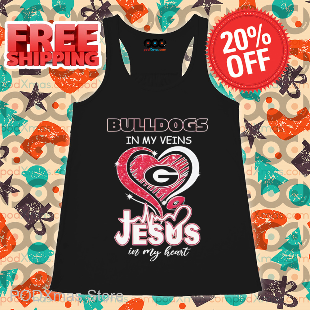 Bulldogs In My Veins Jesus In My Heart Shirt
