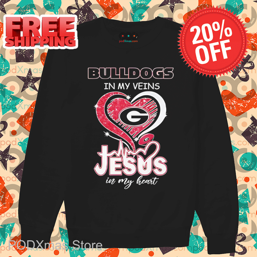 Bulldogs In My Veins Jesus In My Heart Shirt
