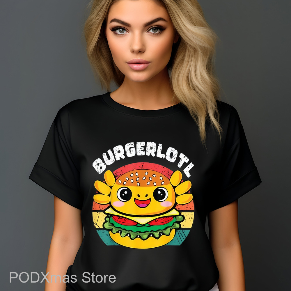 Burger Axolotl Burgerlotl Vintage Shirt