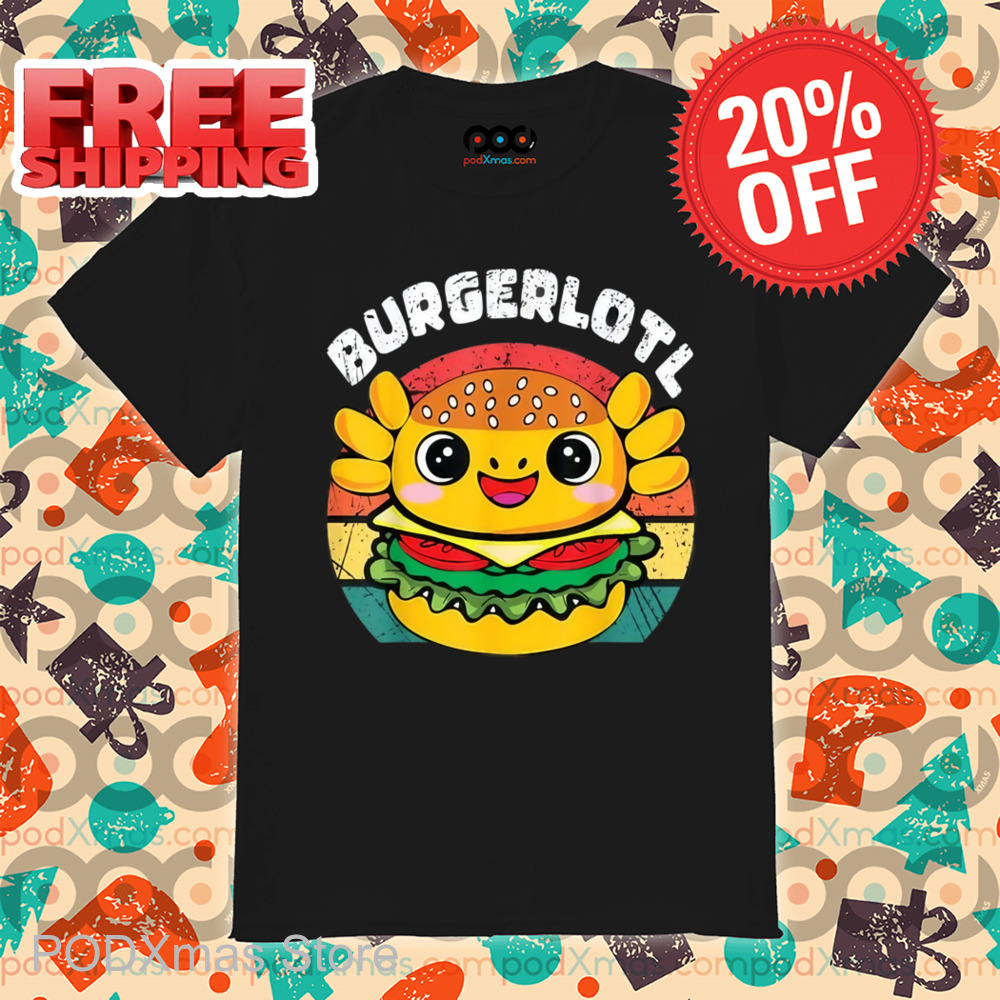 Burger Axolotl Burgerlotl Vintage Shirt