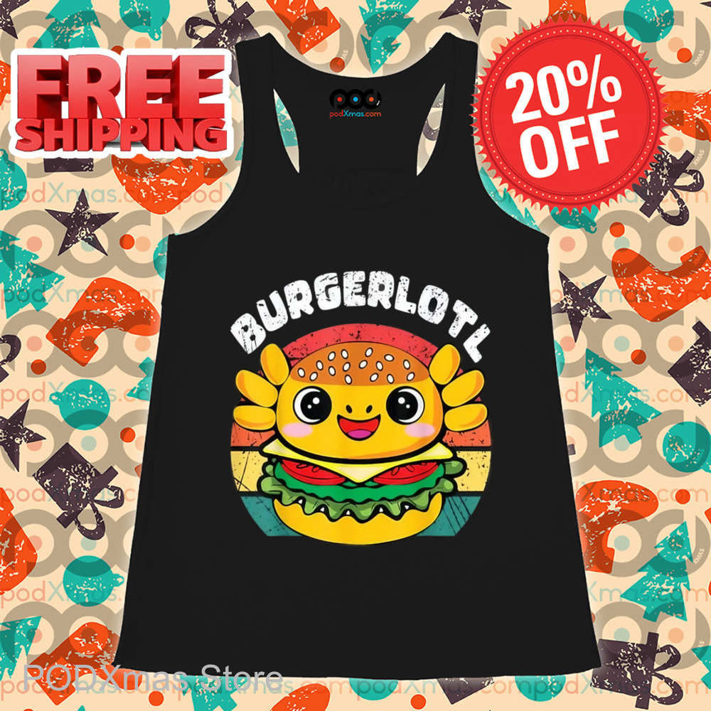 Burger Axolotl Burgerlotl Vintage Shirt