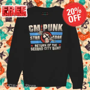 CM Punk Str8 Edge Return Of The Second City Saint Shirt