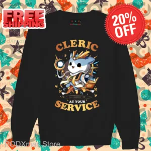 Cat Cleric At Your Service Shirt