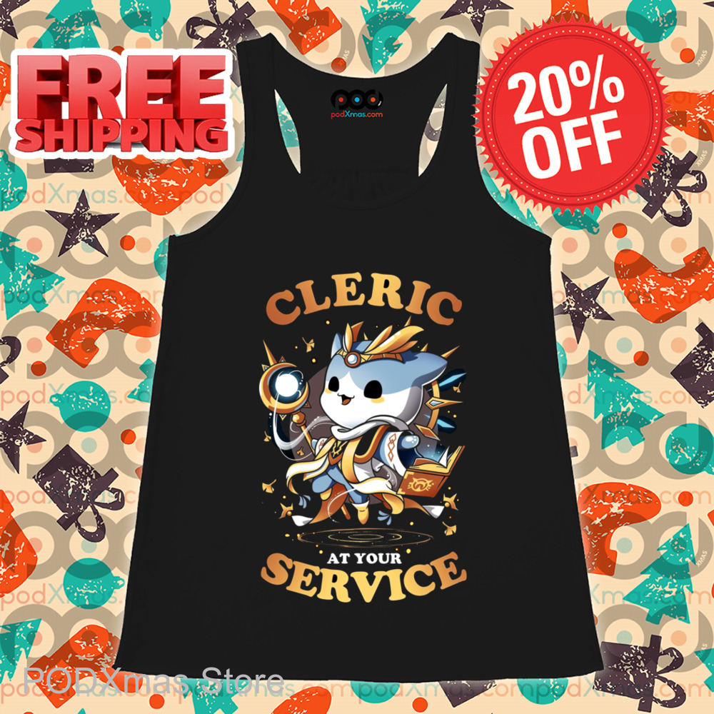 Cat Cleric At Your Service Shirt