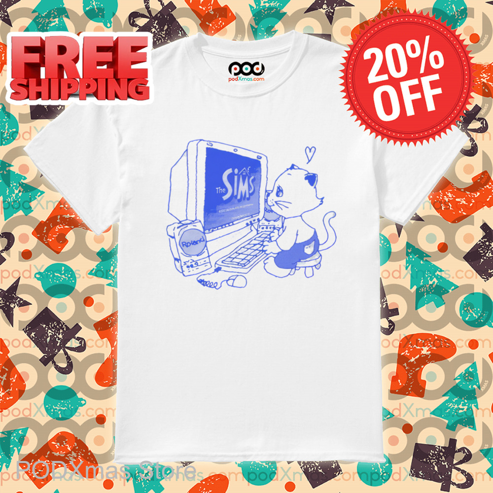 Cat Computer The Sims Shirt