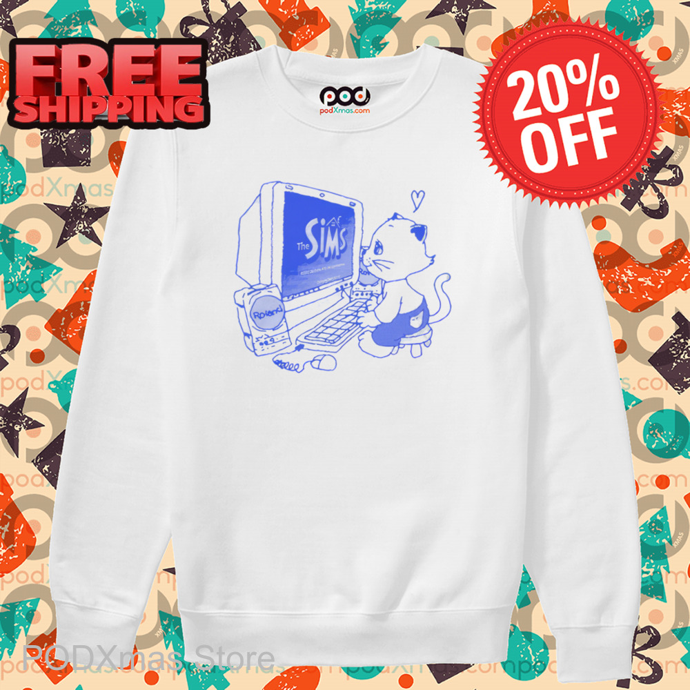 Cat Computer The Sims Shirt