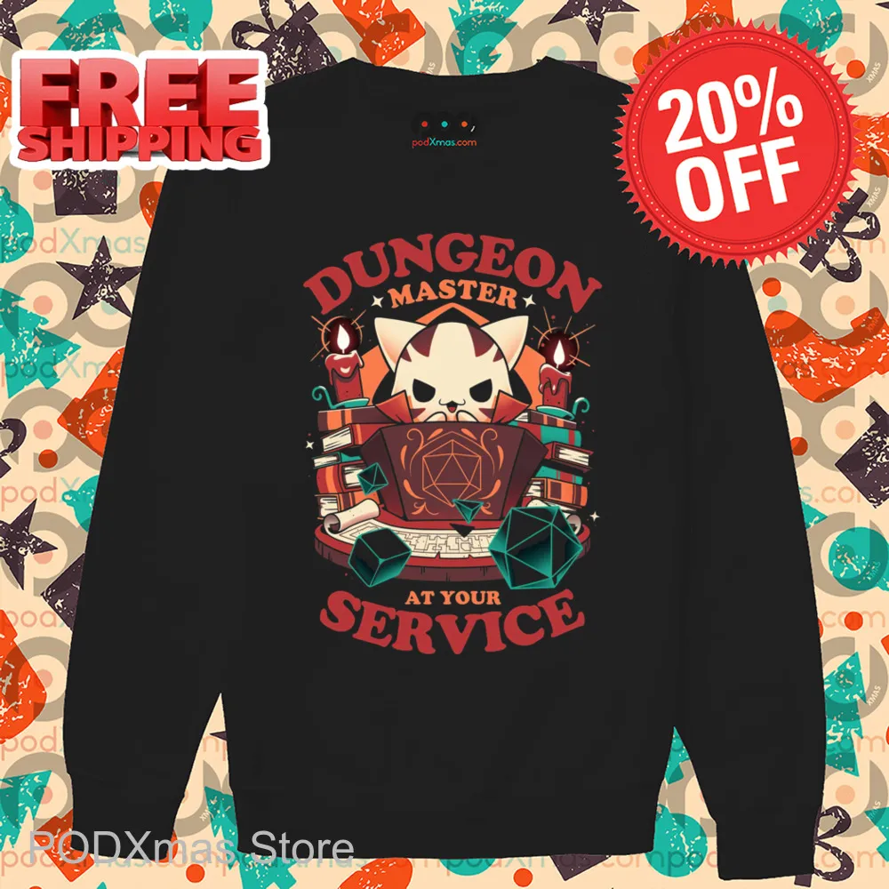 Cat Dungeon Master At Your Service Shirt