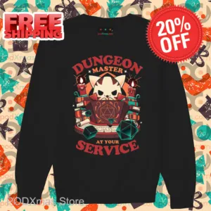 Cat Dungeon Master At Your Service Shirt