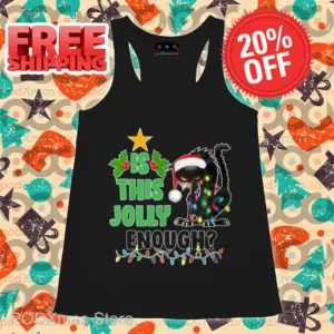 Cat Light Christmas Is This Jolly Enough 2024 Shirt