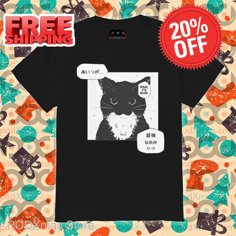 Cat Parody Gojo Nah I'd Win Shirt