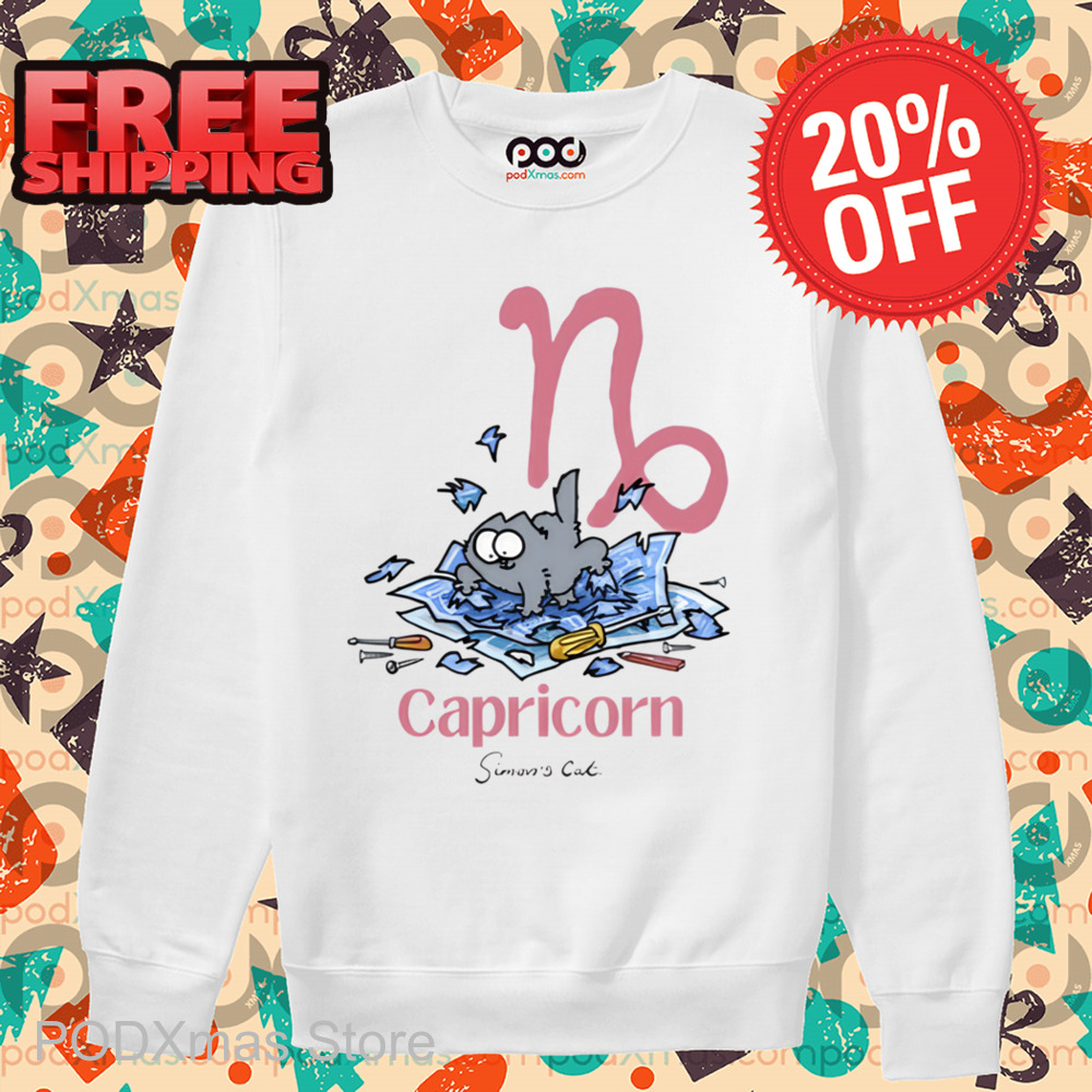 Cat Zodiac Capricorn Simon's Cat Shirt