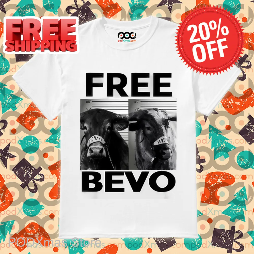 Cow Mugshot Free Bevo Shirt