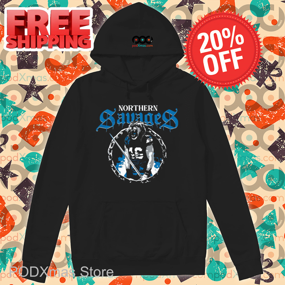 Dan Campbell Lions Defense Northern Savages Shirt-enhance