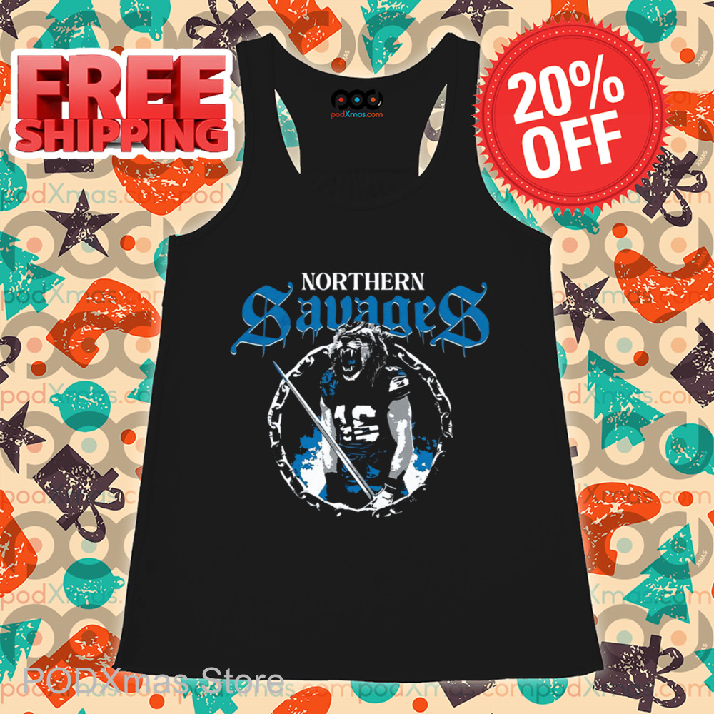 Dan Campbell Lions Defense Northern Savages Shirt-enhance