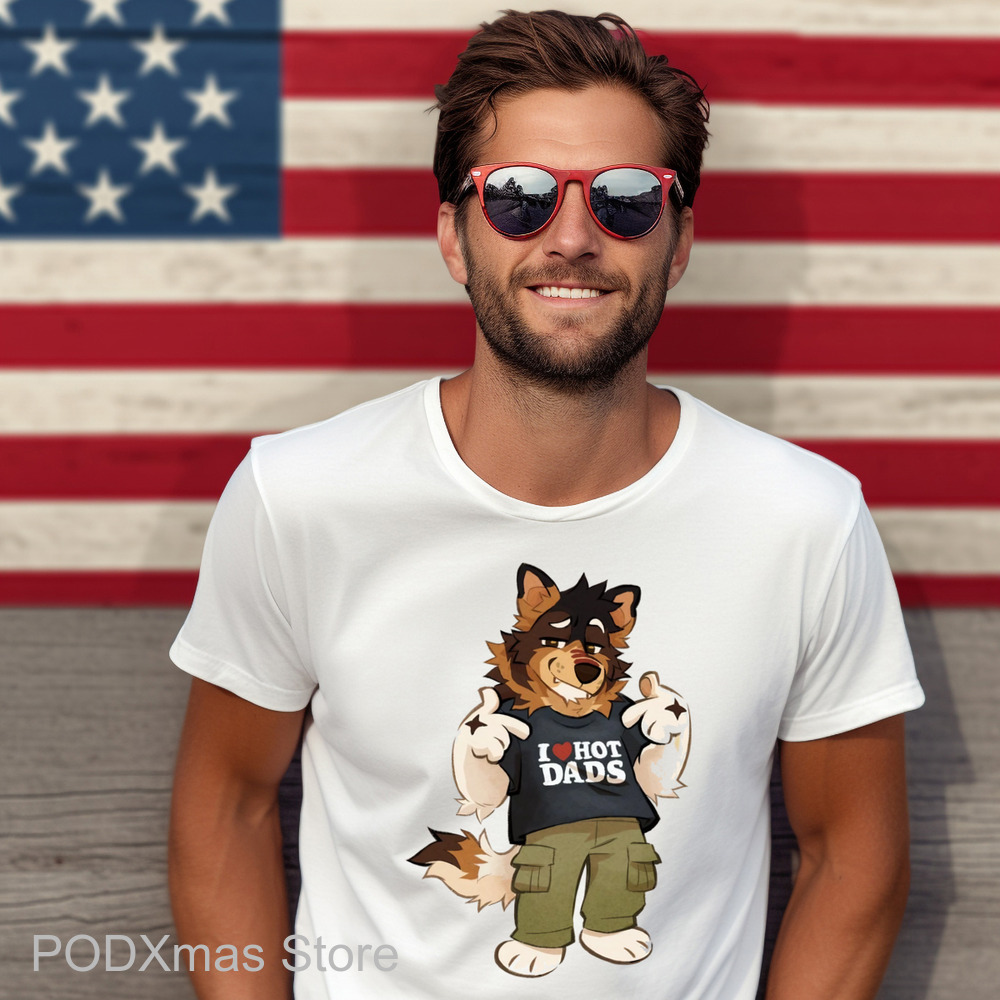 Dog Dad I Love Hot Dads Shirt