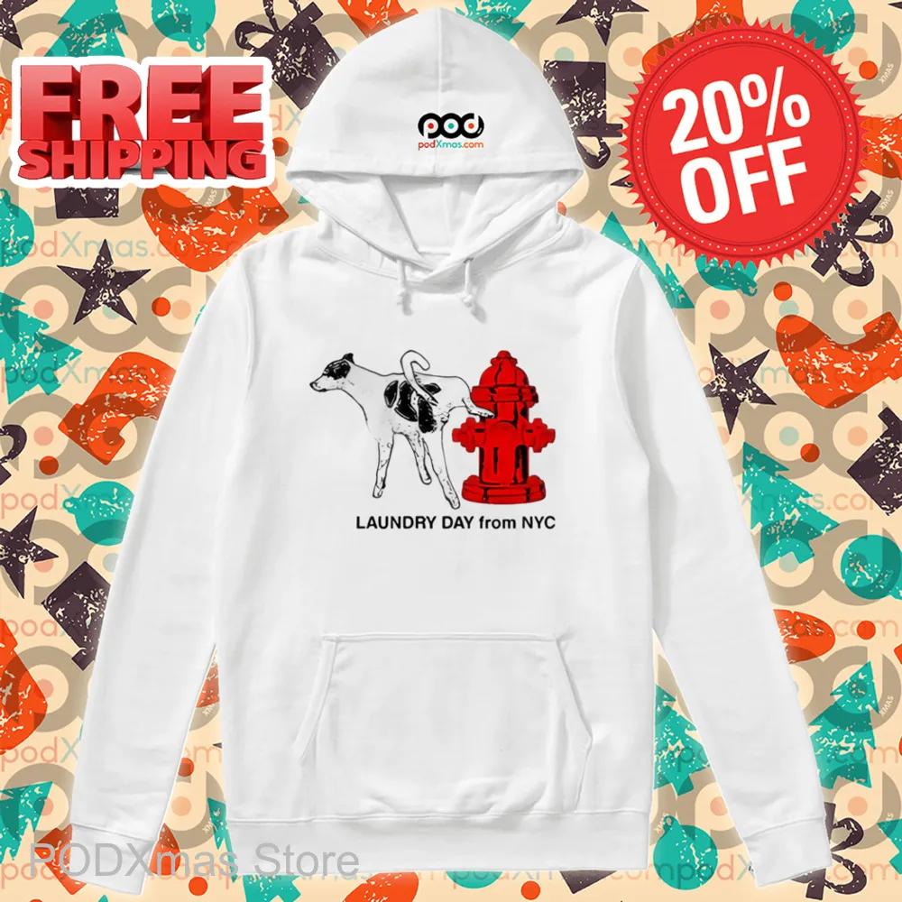 Dog Peeing Laundry Day From NYC Shirt