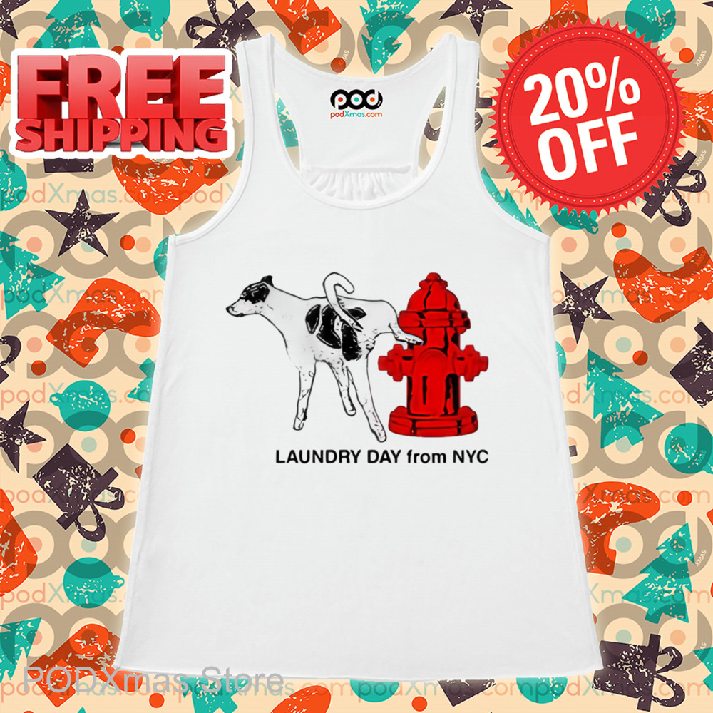 Dog Peeing Laundry Day From NYC Shirt