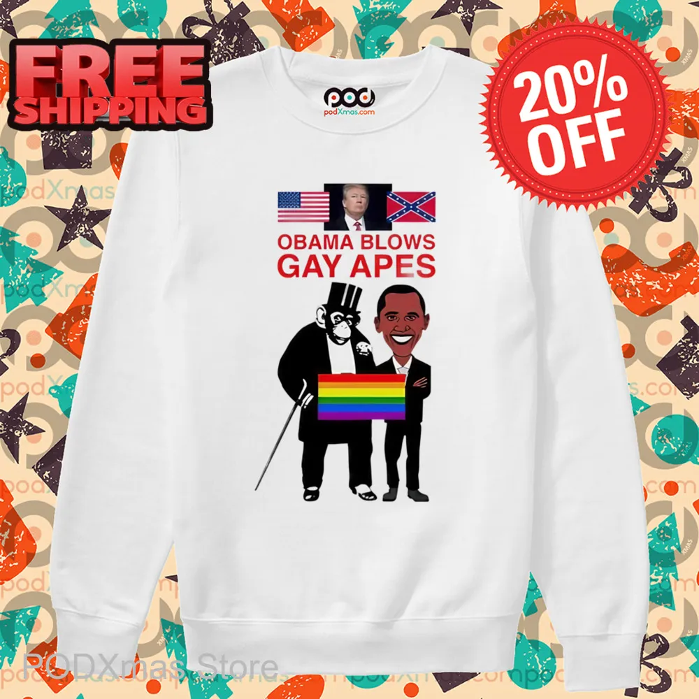 Donald Trump Obama Blows Gay Apes Shirt