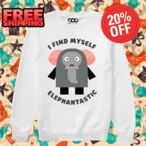 Elephant I Find Myself Elephantastic Shirt