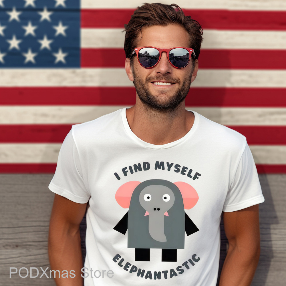 Elephant I Find Myself Elephantastic Shirt