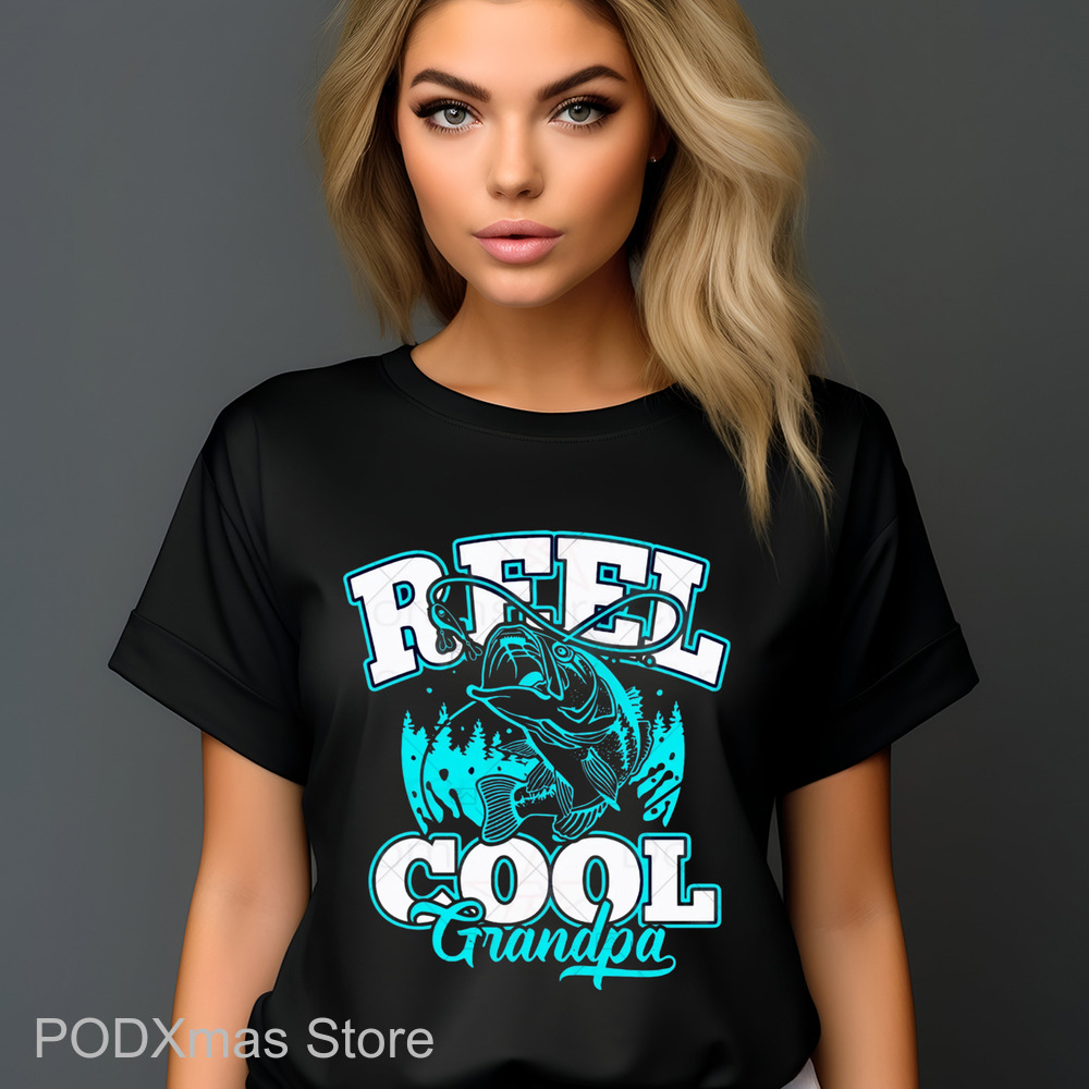 Fishing Reel Cool Grandpa Shirt