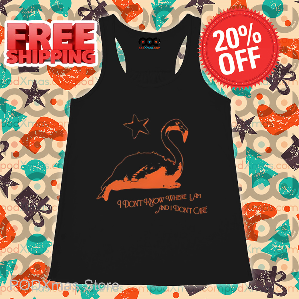 Flamingo I Don't Know Where I Am And I Don't Care Shirt