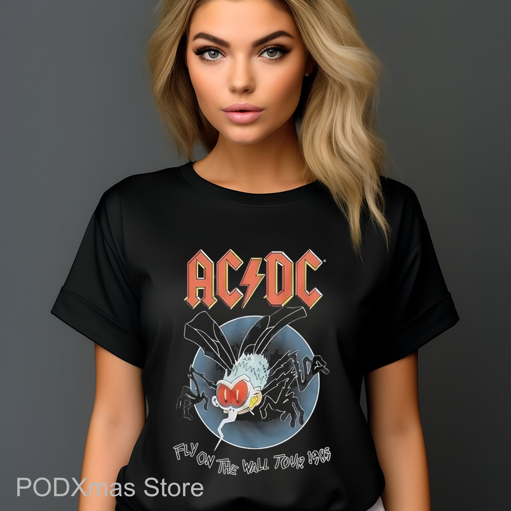 Fly AC DC Fly On The Wall Tour 1989 Shirt