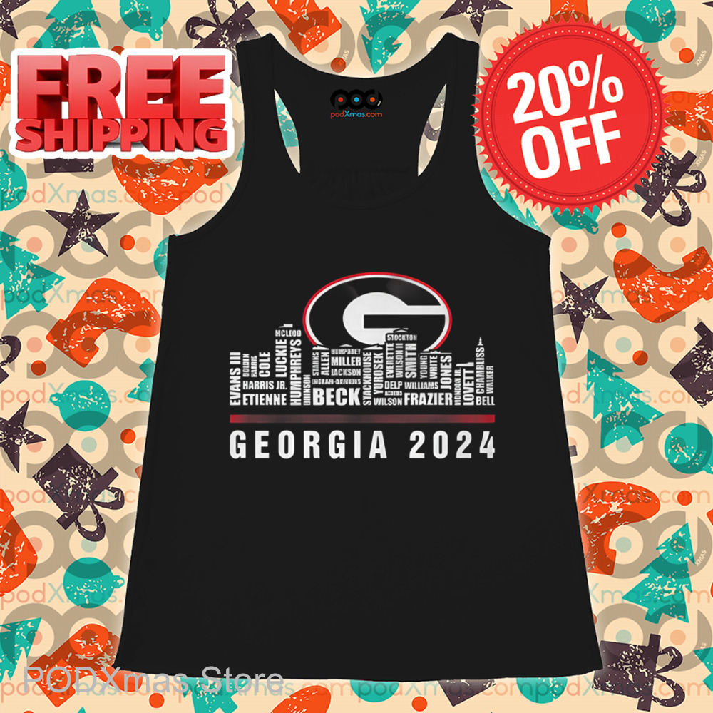 Georgia Bulldogs City Names Players 2024 Shirt