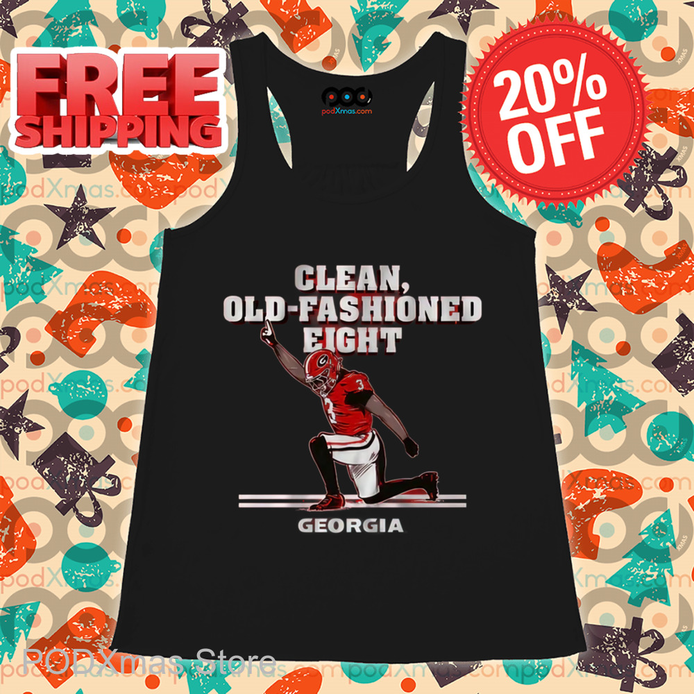 Georgia Bulldogs Clean Old Fashioned Eight Georgia 2024 Shirt