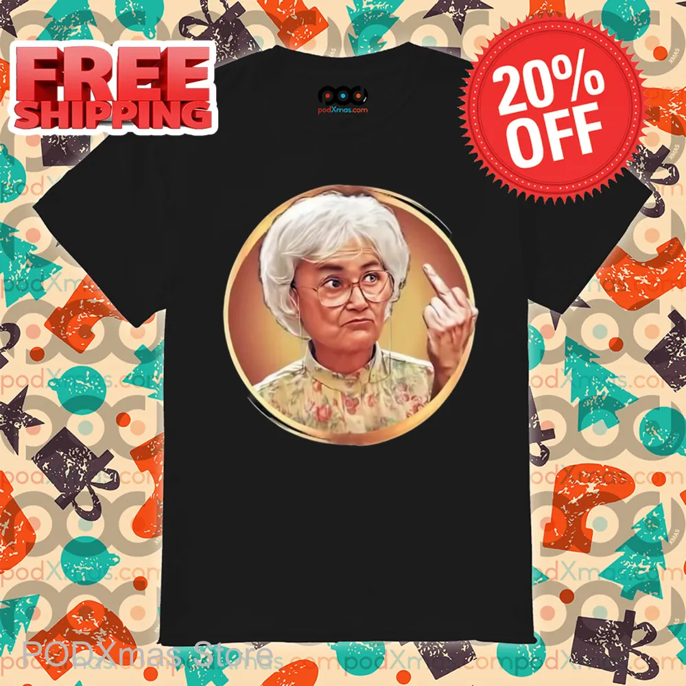 Grandmother Gives Middle Finger 2024 Shirt