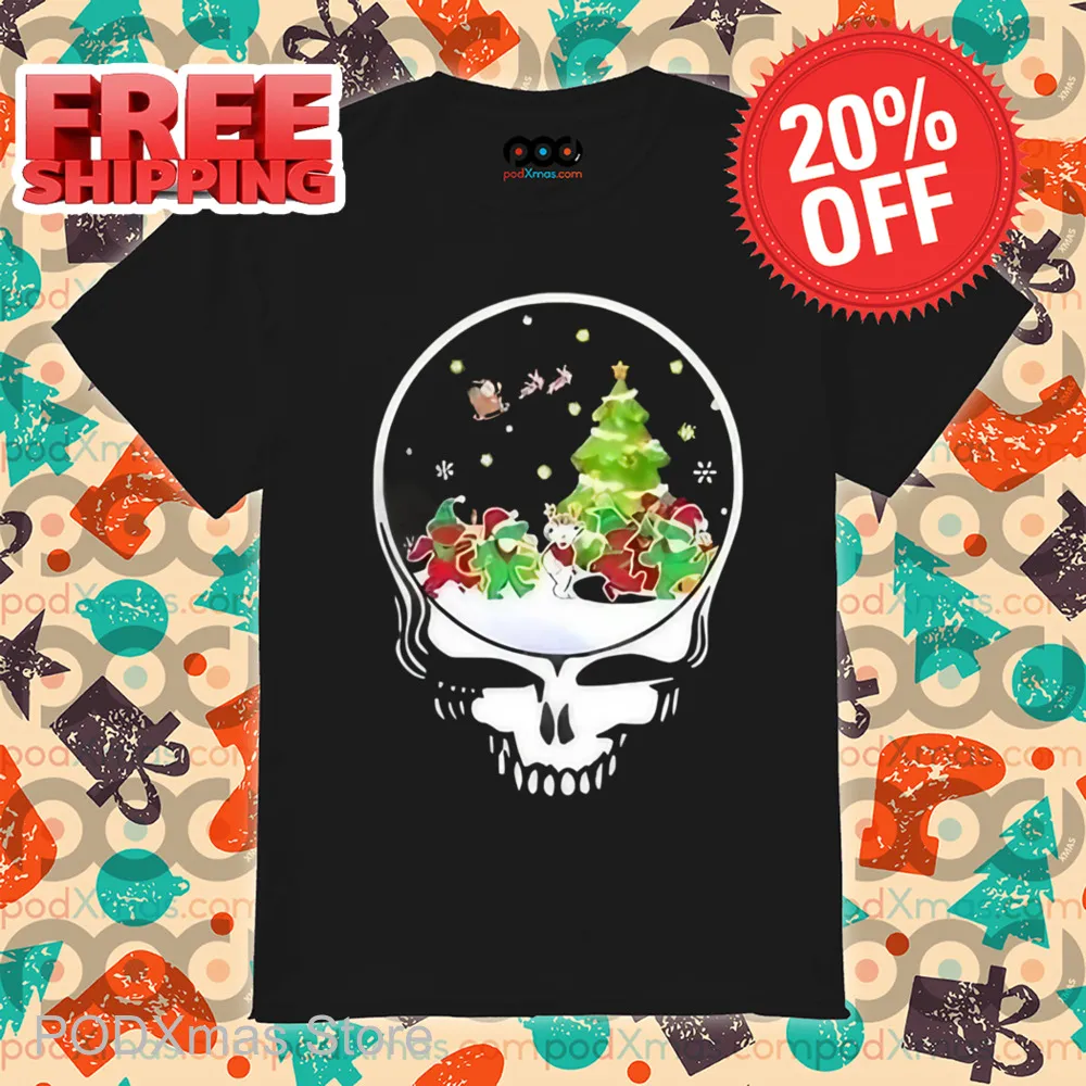 Grateful Dead Reindeer Santa Christmas Shirt