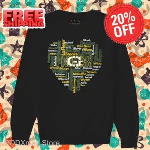 Green Bay Packers Heart 2024 Shirt