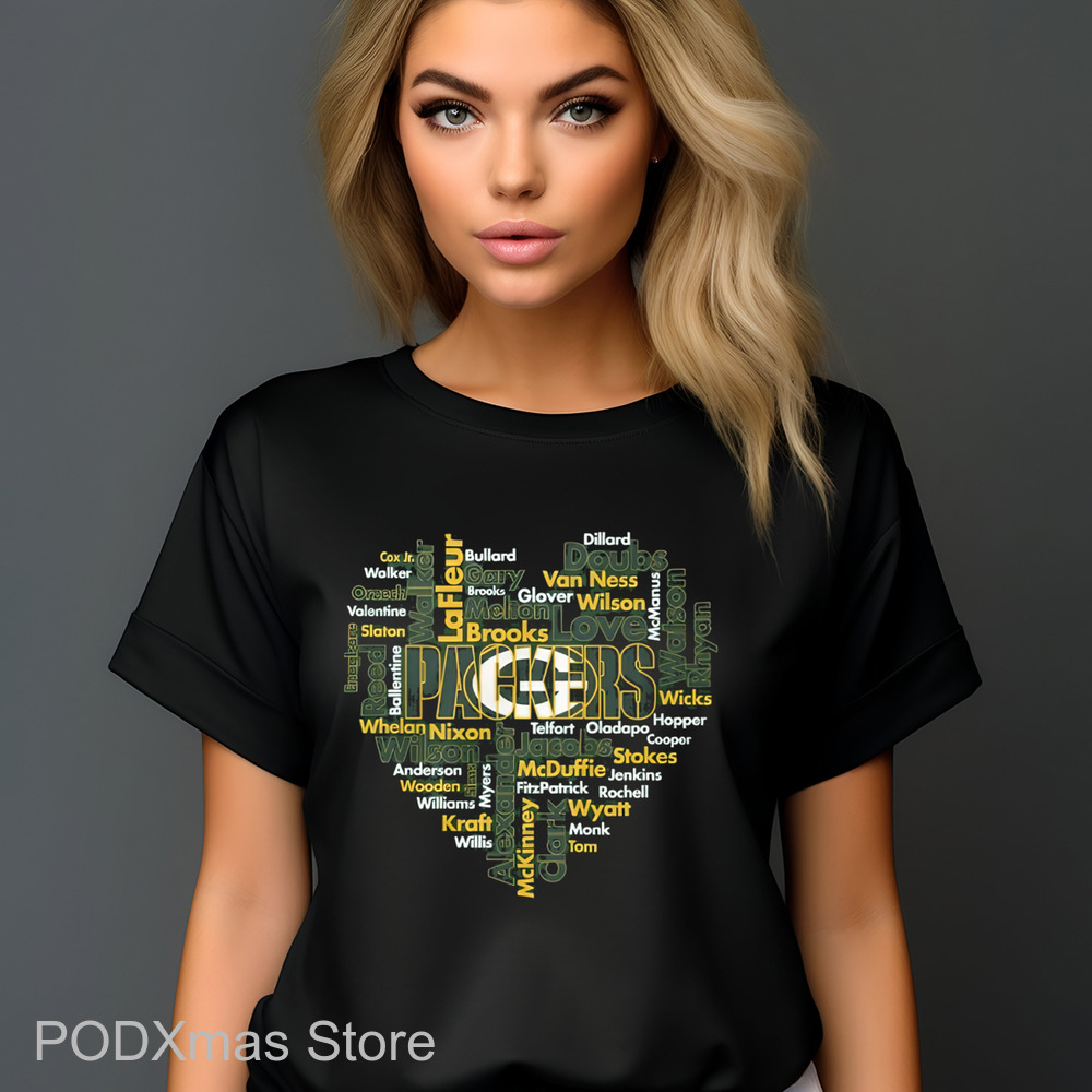 Green Bay Packers Heart 2024 Shirt