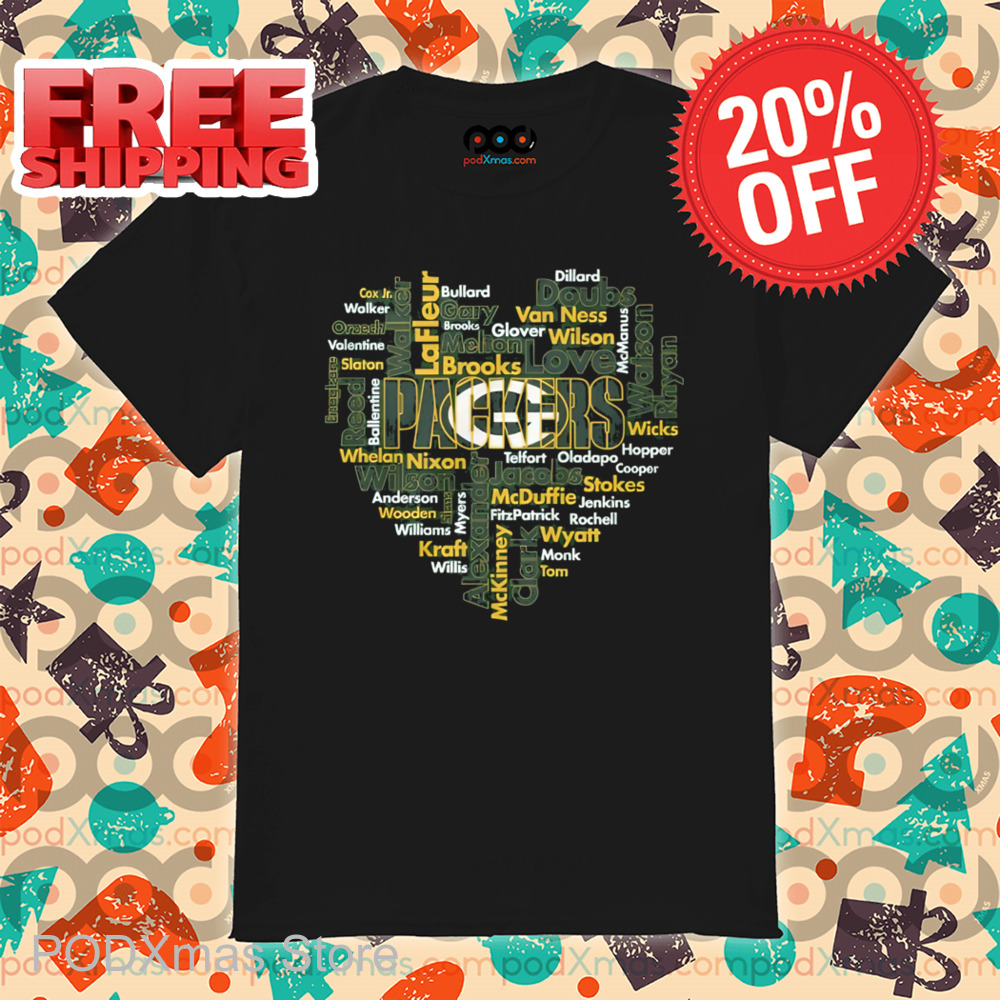 Green Bay Packers Heart 2024 Shirt