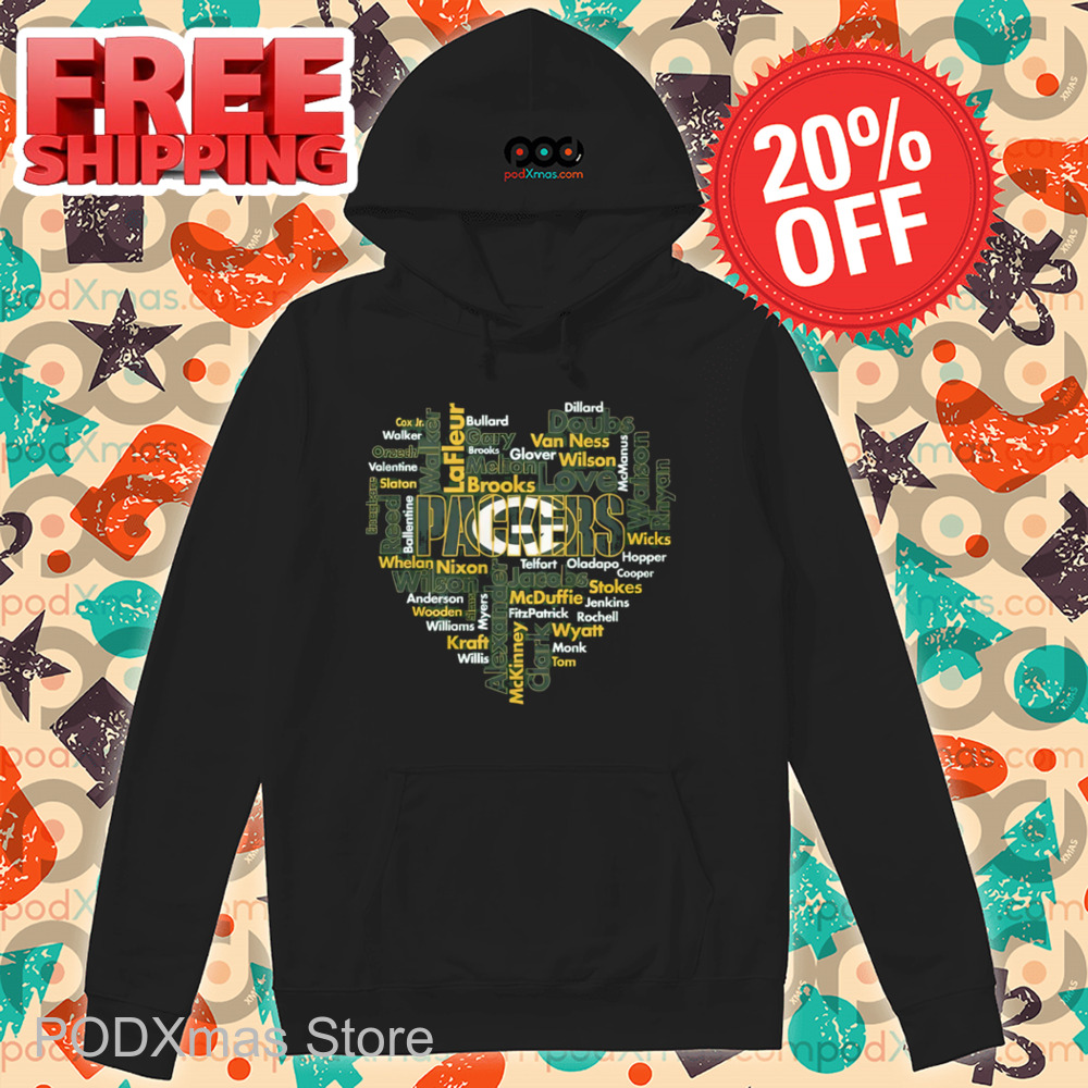Green Bay Packers Heart 2024 Shirt