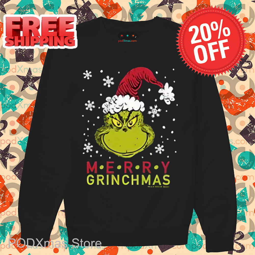 Grinch Face Merry Grinchmas Shirt