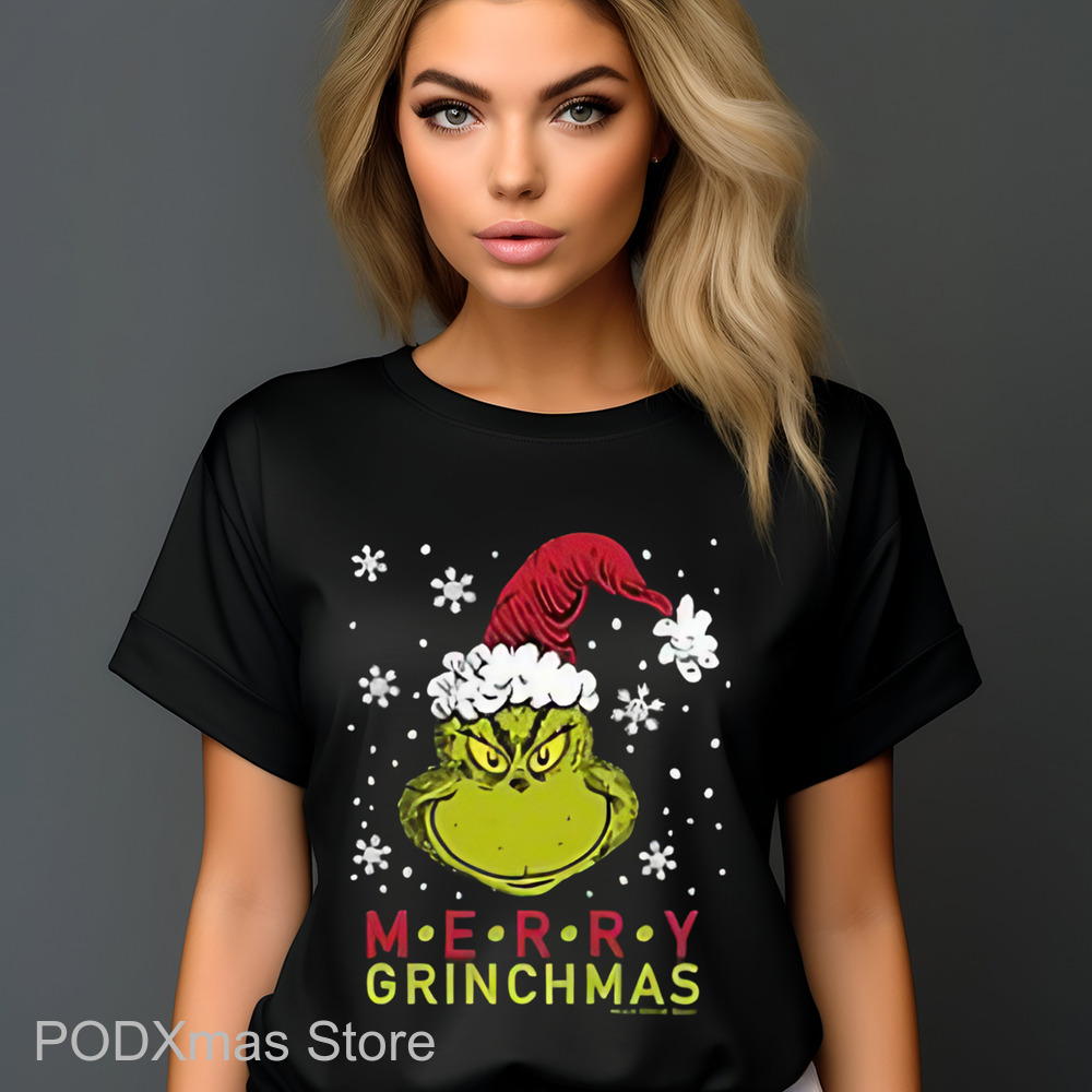 Grinch Face Merry Grinchmas Shirt