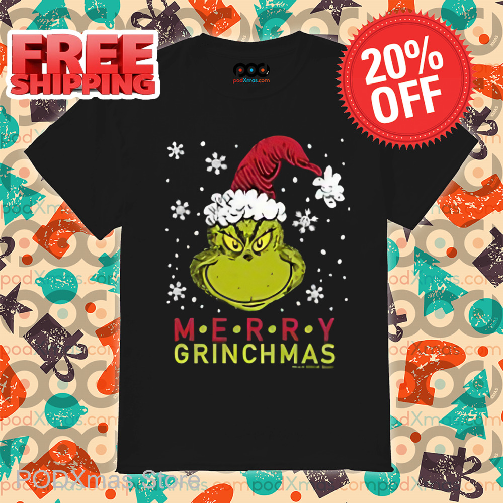 Grinch Face Merry Grinchmas Shirt