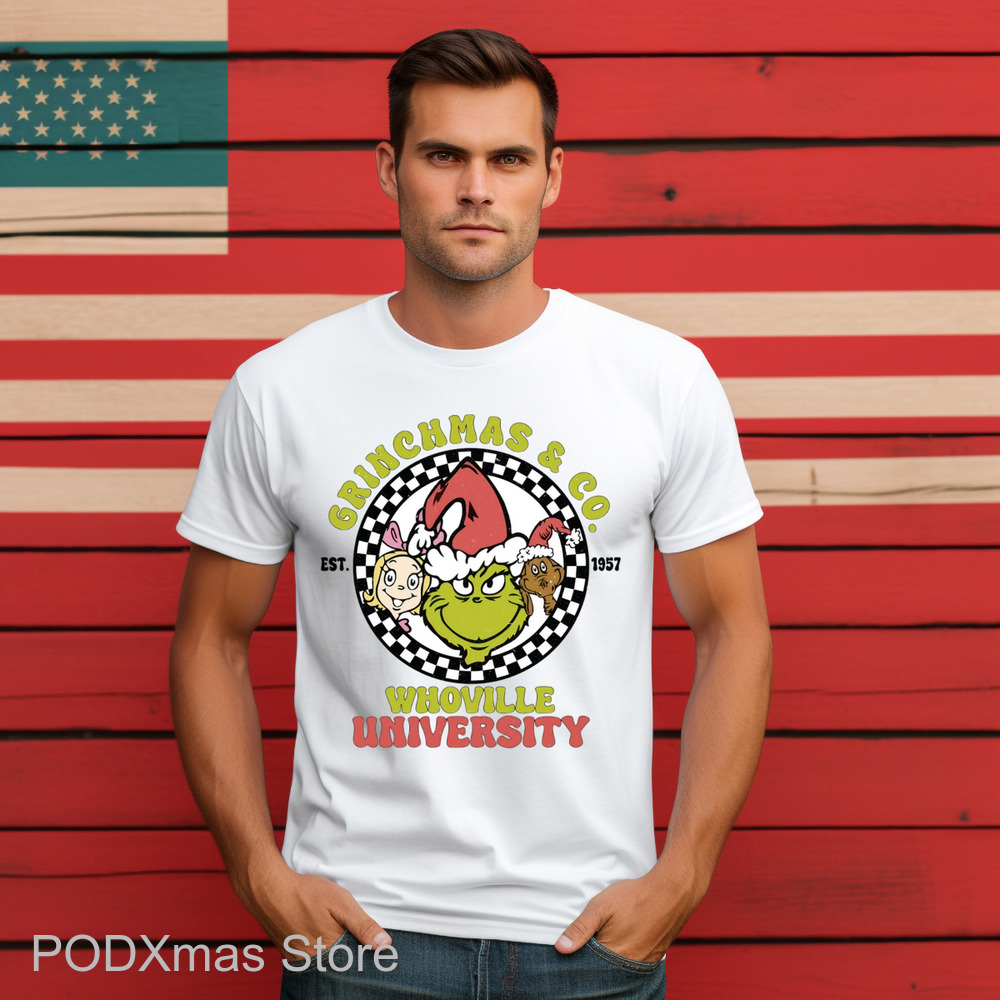 Grinch Grinchmas And Co Whoville University Est 1957 Christmas Shirt