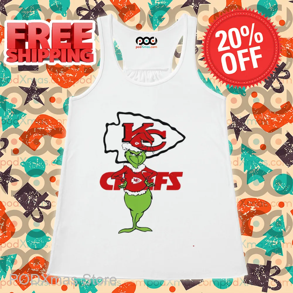 Grinch Kansas City Chiefs Merry Christmas Shirt