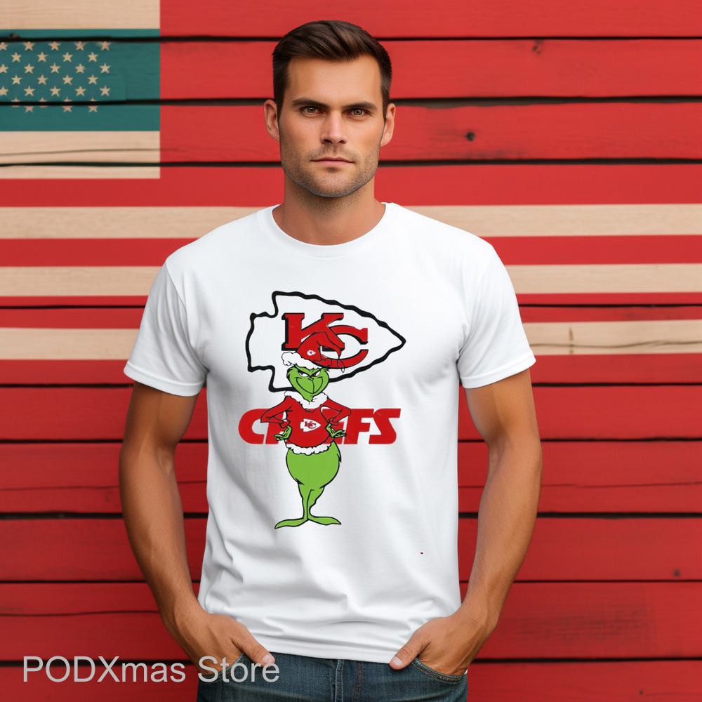 Grinch Kansas City Chiefs Merry Christmas Shirt
